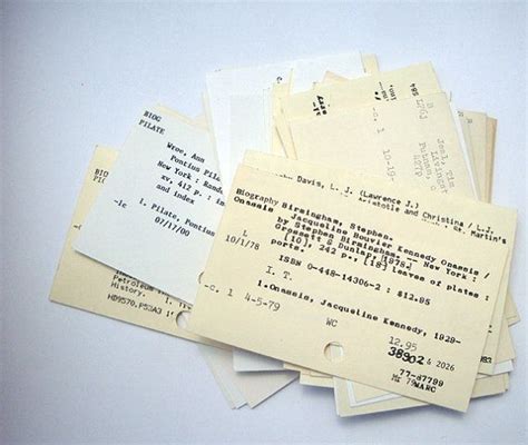 Image result for Example of Library Catalog Card