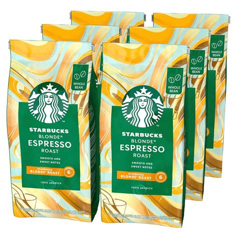 STARBUCKS Blonde Espresso Roast, Helle Röstung, Ganze Kaffeebohnen 200g ...