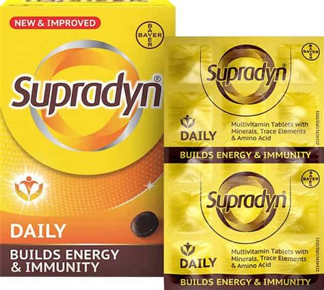 Buy SUPRADYN DAILY MULTIVITAMIN WITH ESSENTIAL ZINC, VITAMINS, FOR ...
