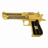 Magnum Research Desert Eagle Patriot 50 AE, 6", 24kt Gold Plated and E