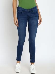 abof by Aditya Birla Slim Women Blue Jeans - Buy abof by Aditya Birla ...