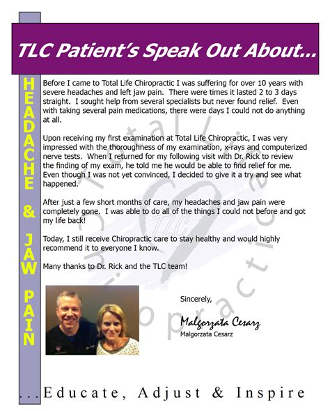 Severe Headaches and Jaw Pain - Total Life Chiropractic