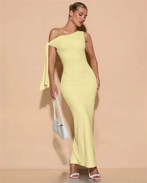 Twist Knot Mermaid Maxi Dress In Vanilla - Littlebox India