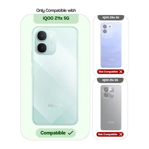 Clear Protective Back Cover with Flexible Sides and Hard Back for iQOO
