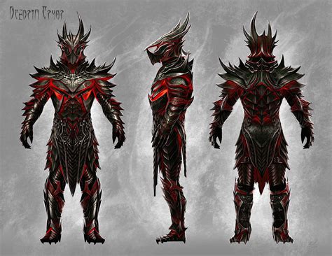 Daedric Armor, Ray Lederer | Skyrim concept art, Daedric armor, Best armor