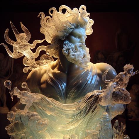 Do you know your gods? (Blown Glass statues of Greek Gods created with ...