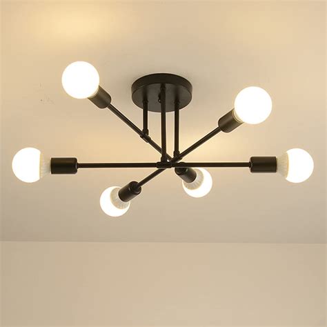 Buy Supvox® 6-Light Hanging Lights for Living Room, Modern Metal ...