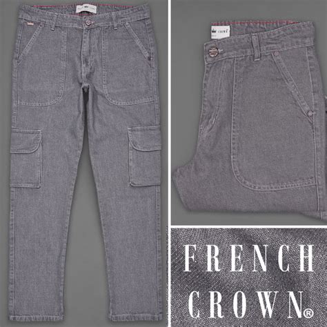 Smokey Gray Slim Fit Mid-Rise Clean Look Denim Jeans