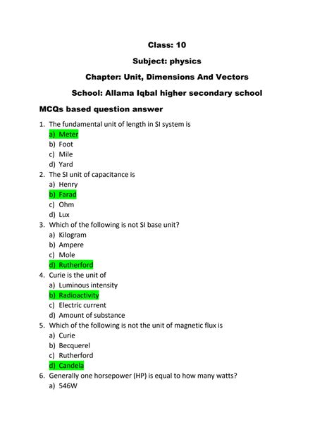 Image result for Class 10th Physics Ka Objective Question. Answer