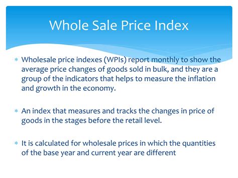 Whole Sale Price Index | PPTX
