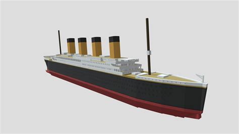 Low-Poly Titanic - 3D model by dsl3125 [ec8a894] - Sketchfab