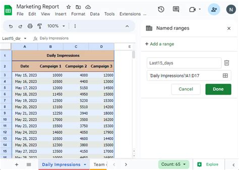 Image result for Google Script Name Range