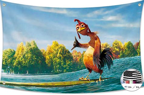 Amazon.com : Chicken flag 3x5 ft chicken joe tapestry funny wall flag ...