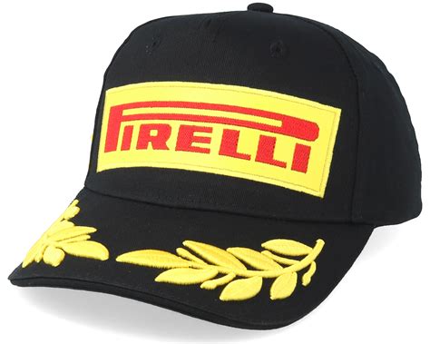Pirelli Logo Podium Black Adjustable - Formula One caps - Hatstoreworld.com