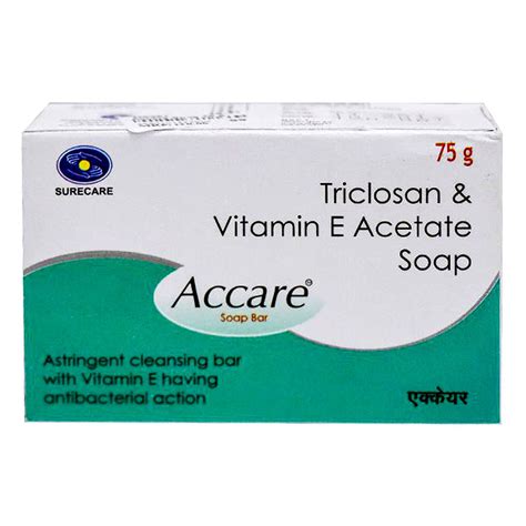 Buy Accare Soap Bar 75 gm | 19 Minutes Delivery | Apollo Pharmacy