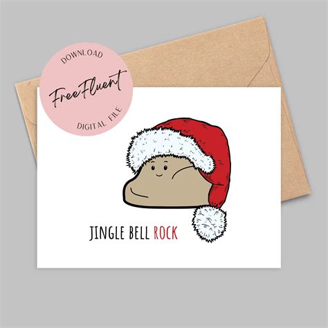 Funny Christmas Card Printable, Christmas Greeting Card, Digital ...