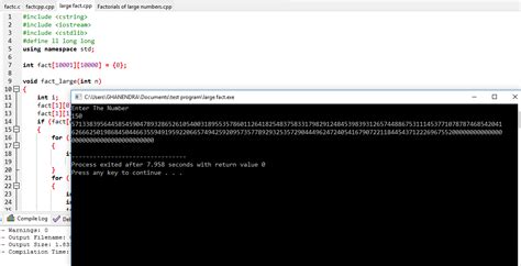 Image result for C Programming Factorial