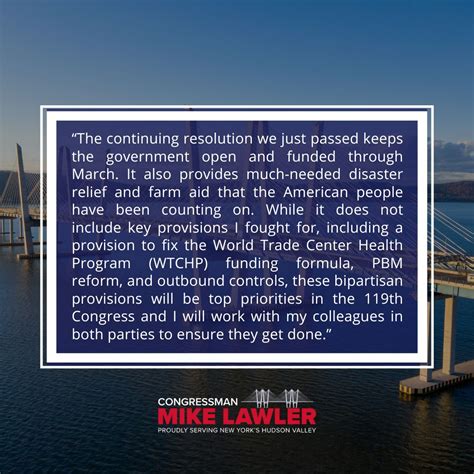 Representative Lawler Issues Statement on Passage of House Continuing ...