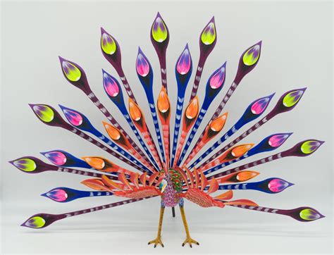 Buy Colorful Peacock Alebrije Oaxacan Wood Carving | Coco Pavo Real ...