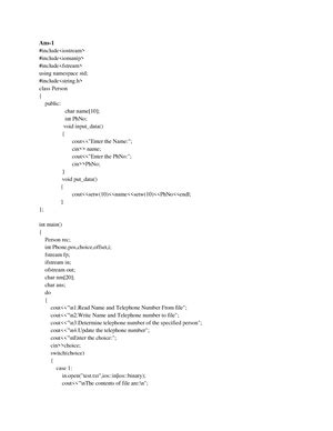 Practice Set OOPS MTE 18-04-2024 - Practice Set OOPS - E2UC201C Explain ...