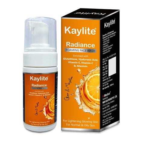 Kaylite Radiance Foaming Face Wash, Enriched with Glutathione ...