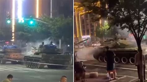 Tiananmen Square again? Tanks roll on China streets to protect banks ...