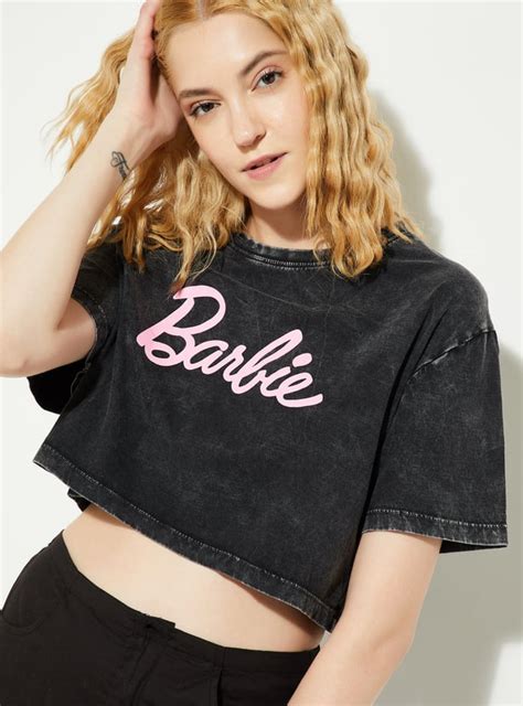 Buy ALAYA F x URB_N Women Barbie Print Crop T-shirt Online at just Rs ...