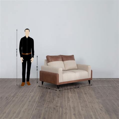 Buy Antonio Fabric 2-Seater Sofa - Beige from Home Centre at just INR ...