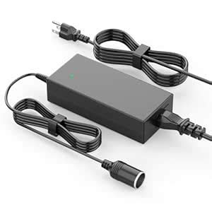 HFLRZZ AC to DC Converter 12V 10A Car Cigarette Lighter Socket Power ...