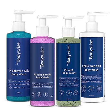 Buy Be Bodywise Body wash gift set (Pack of 4) | Contains 1% Salicylic ...