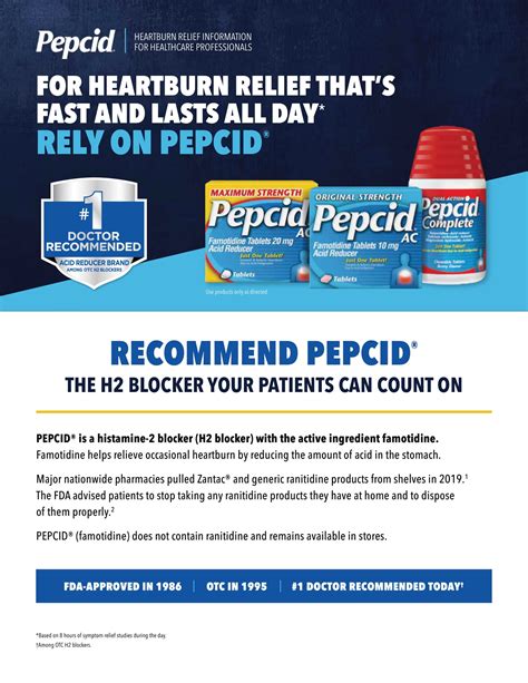 PEPCID® Heartburn Treatment Comparisons | Kenvue Professional