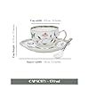 GOLDEN QUEEN'S Cup, Saucer & Spoons Set | Perfect for Hosting & for Tea ...