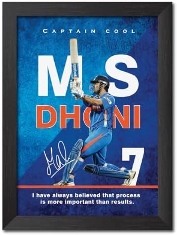 TenorArts MS Dhoni poster MSD7 Mahi poster Laminated Poster Framed ...
