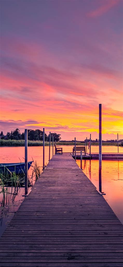 Download wallpaper summer, sunset, boat, summer, Sweden, Sweden, sunset ...