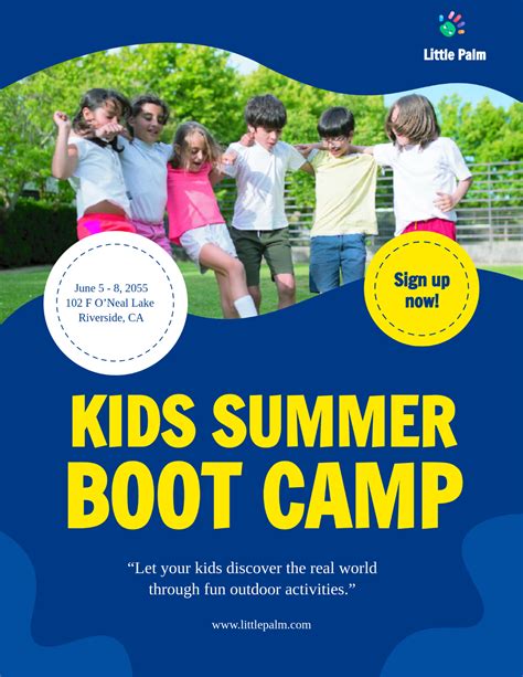 Free Summer Camp Flyer Templates, Editable and Printable