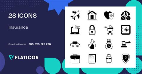 Insurance Icon Pack | Mixed | 28 .SVG Icons