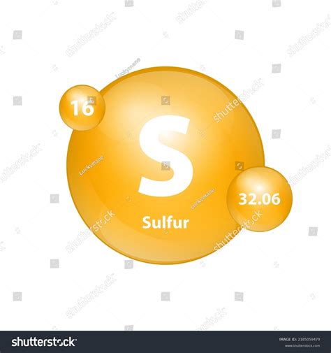 Sulfur Sulphur S Icon Structure Chemical Stock Vector (Royalty Free) 2185059479 | Shutterstock