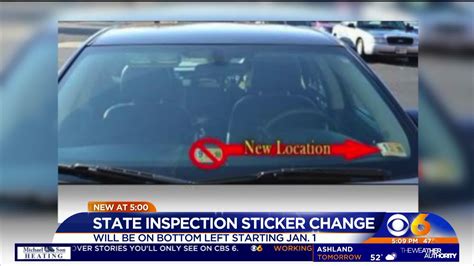 Why your new Virginia state inspection sticker is moving