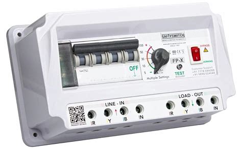 Saftyswitch FPX 40A Three Phase 4 Pole Circuit Breaker | RCCB | ELCB ...