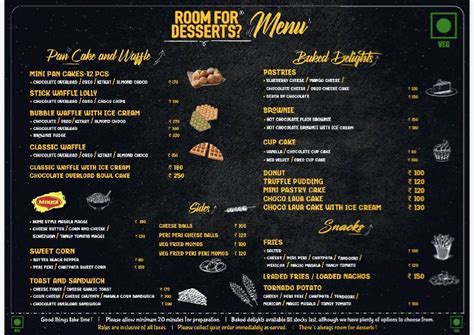 Menu at ROOM FOR DESSERTS?, Amravati