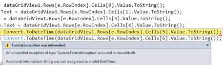 Image result for Student Database DataGridView Date