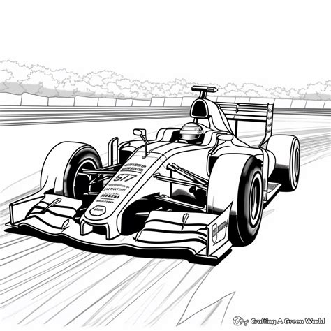 Racing Car Coloring Pages