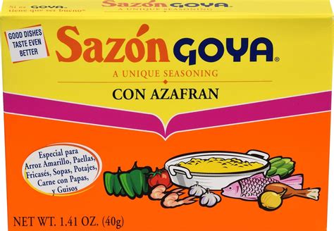 Amazon.com : Goya Foods Sazon Azafran Seasoning, 1.41-Ounce : Mexican ...