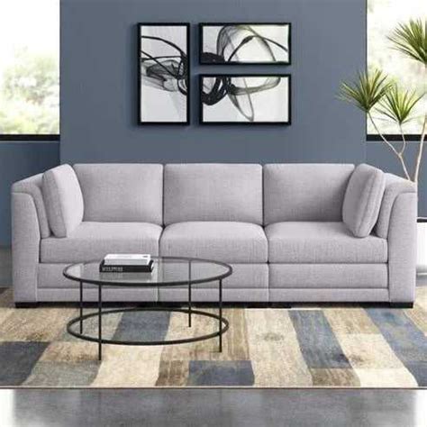 Sia Fabric Sofa for Living Room - Light Grey – TORQUE INNOVATIONS ...