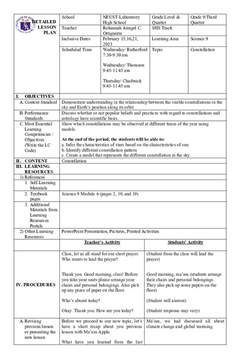 Constellation Lesson Plan 的图像结果