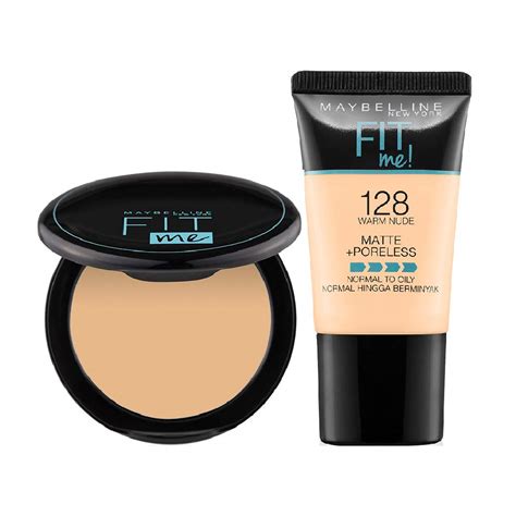 Maybelline New York Liquid Foundation + Compact Powder For All Skin ...