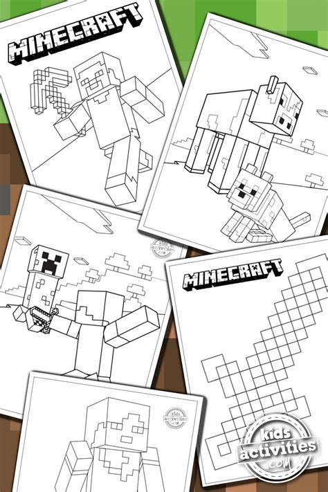 Minecraft Coloring Pages Pdf at tarkillianblog Blog