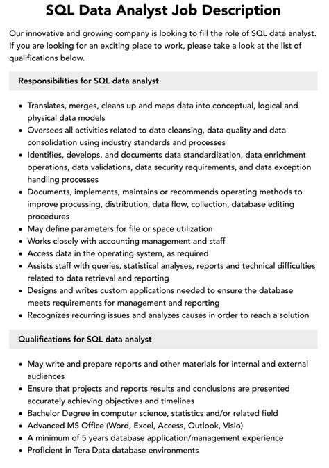 Image result for SQL Data Analyst