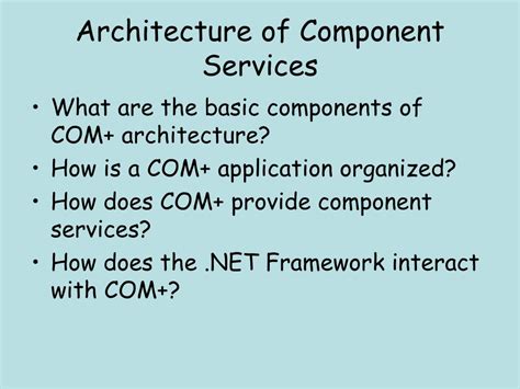 Image result for Component Services Overview