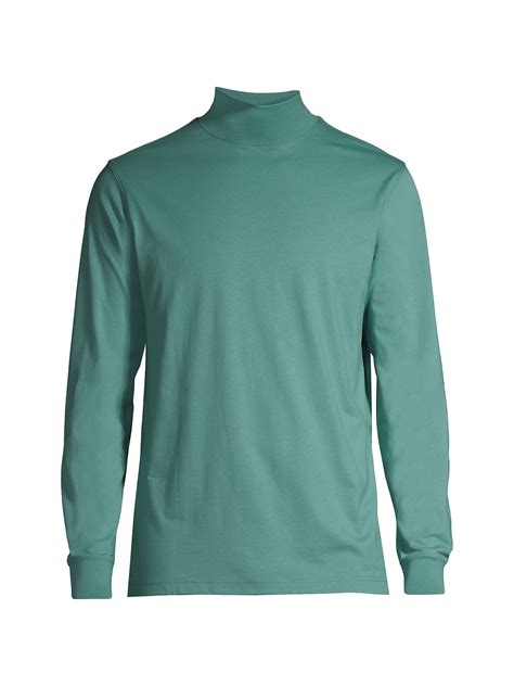 Lands' End Men's Tall Super-T Mock Turtleneck - Walmart.com